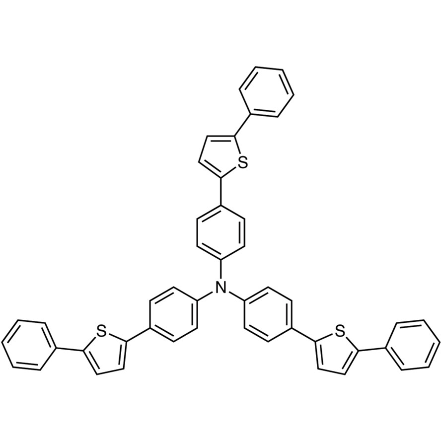 Tris[4-(5-phenylthiophen-2-yl)phenyl]amine>98.0%(HPLC)200mg