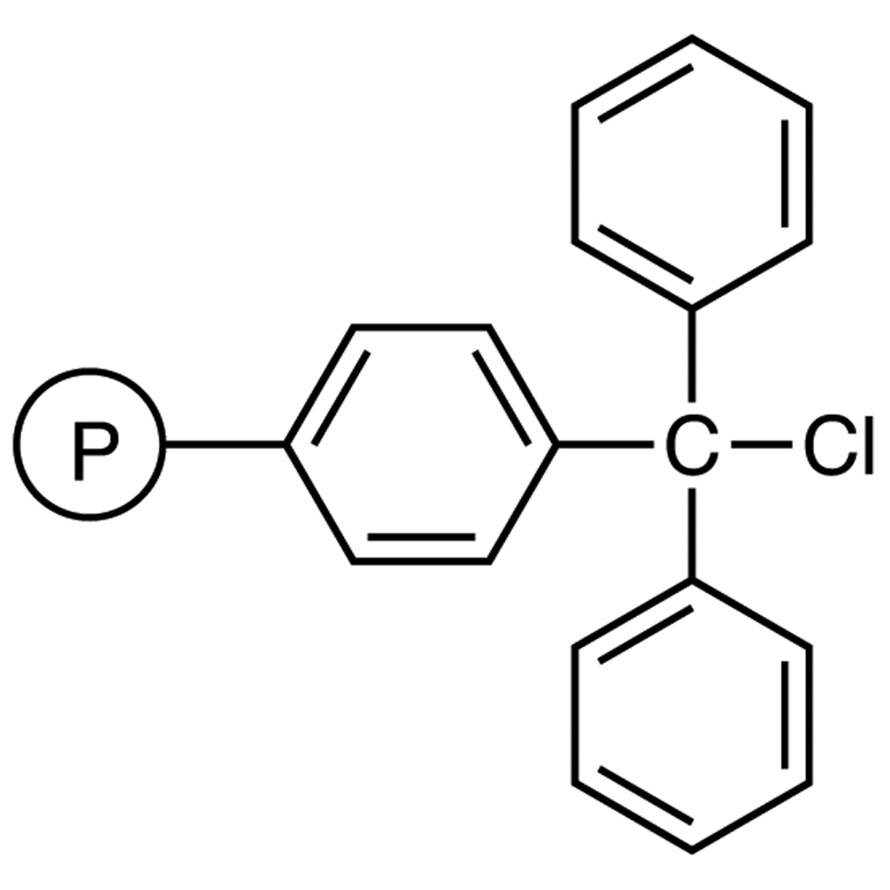 Trityl Chloride Resin cross-linked with 1% DVB (200-400mesh) (2.0-2.5mmol/g)1g