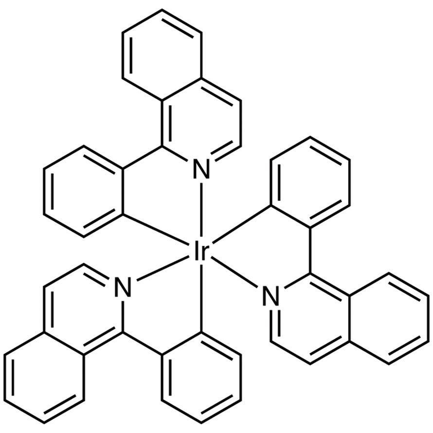 Tris[1-phenylisoquinoline-C2,N]iridium(III) (purified by sublimation)&gt;99.0%(HPLC)100mg