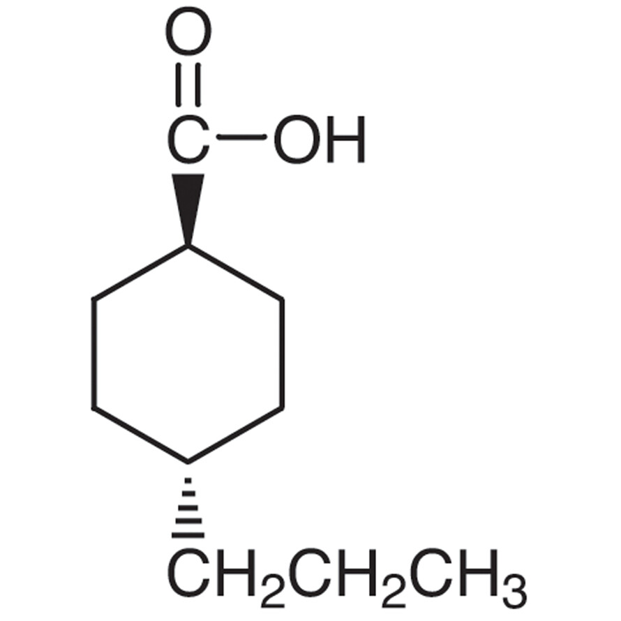 trans-4-Propylcyclohexanecarboxylic Acid>98.0%(T)(GC)25g
