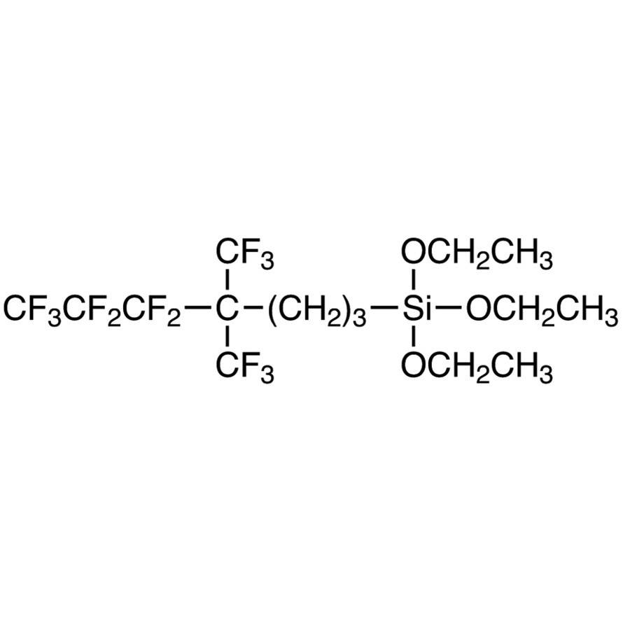 Triethoxy[5,5,6,6,7,7,7-heptafluoro-4,4-bis(trifluoromethyl)heptyl]silane&gt;90.0%(GC)5g
