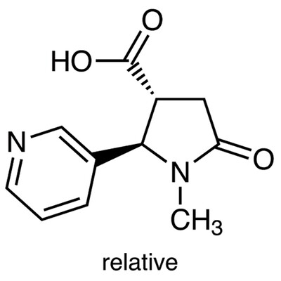 trans-1-Methyl-4-carboxy-5-(3-pyridyl)-2-pyrrolidinone&gt;95.0%(GC)(T)100mg
