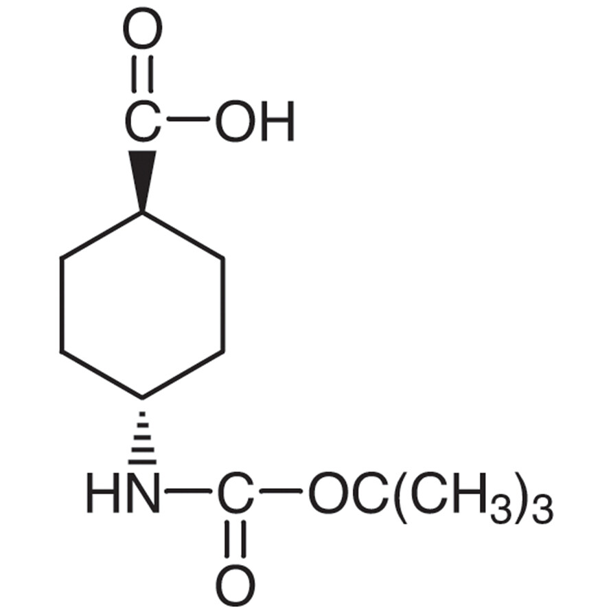 trans-4-(tert-Butoxycarbonylamino)cyclohexanecarboxylic Acid&gt;98.0%(GC)(T)5g