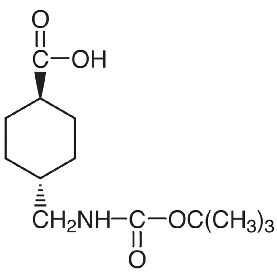 trans-4-(tert-Butoxycarbonylaminomethyl)cyclohexanecarboxylic Acid&gt;98.0%(GC)(T)25g