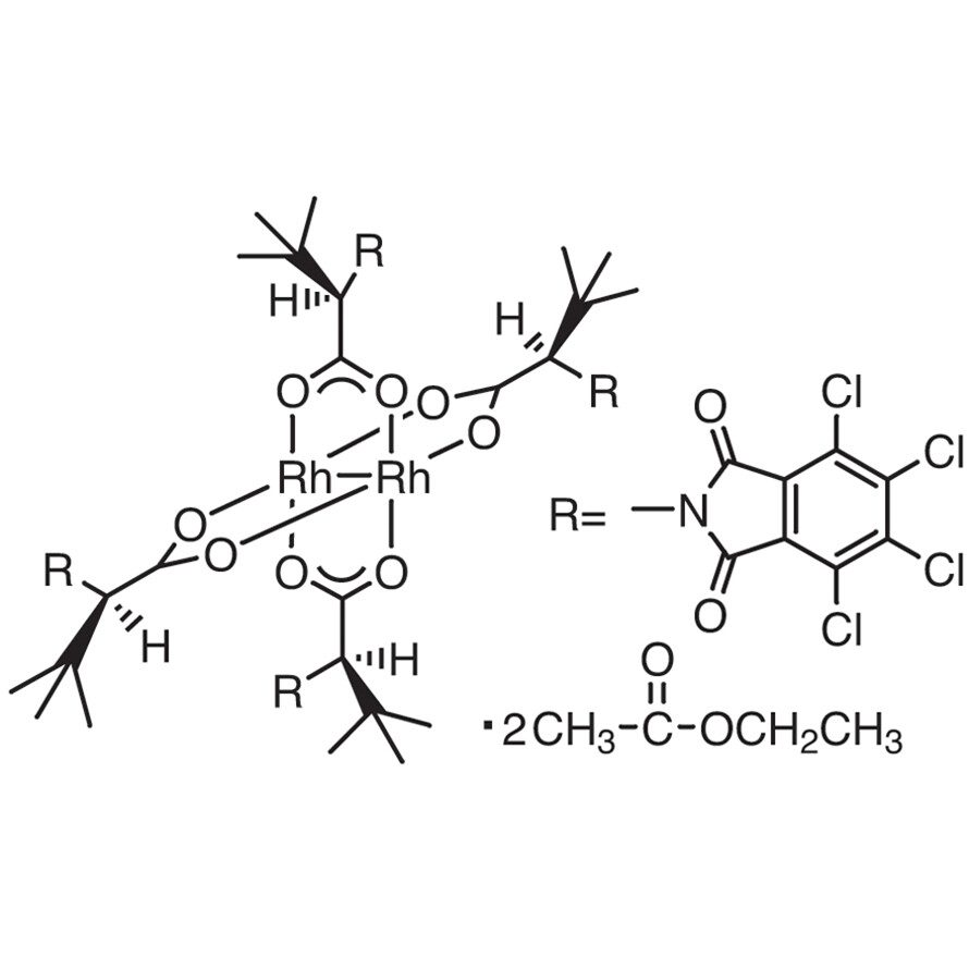 Tetrakis[N-tetrachlorophthaloyl-(R)-tert-leucinato]dirhodium Bis(ethyl Acetate) Adduct&gt;98.0%(HPLC)50mg