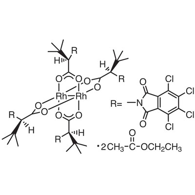 Tetrakis[N-tetrachlorophthaloyl-(R)-tert-leucinato]dirhodium Bis(ethyl Acetate) Adduct&gt;98.0%(HPLC)50mg