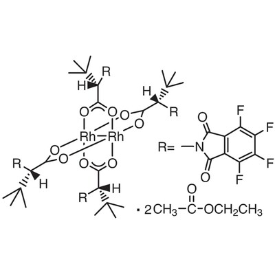 Tetrakis[N-tetrafluorophthaloyl-(S)-tert-leucinato]dirhodium Bis(ethyl Acetate) Adduct&gt;98.0%(HPLC)100mg