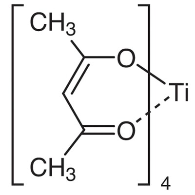 Tetrakis(2,4-pentanedionato)titanium(IV) (ca. 63% in Isopropyl Alcohol)25g