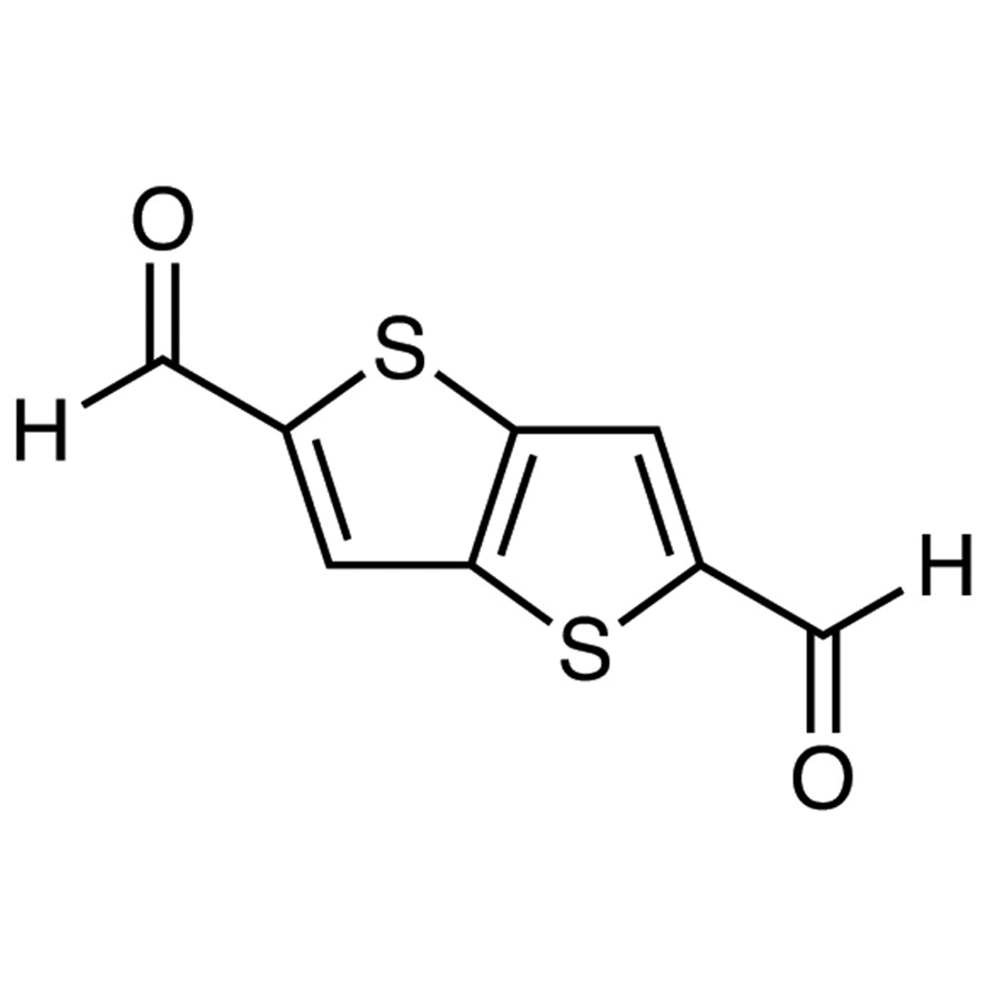Thieno[3,2-b]thiophene-2,5-dicarboxaldehyde>93.0%(GC)200mg