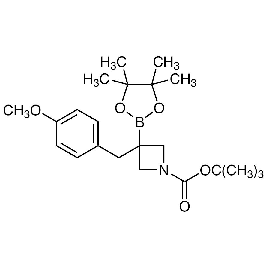 tert-Butyl 3-(4-Methoxybenzyl)-3-(4,4,5,5-tetramethyl-1,3,2-dioxaborolan-2-yl)azetidine-1-carboxylate&gt;98.0%(GC)(T)250mg