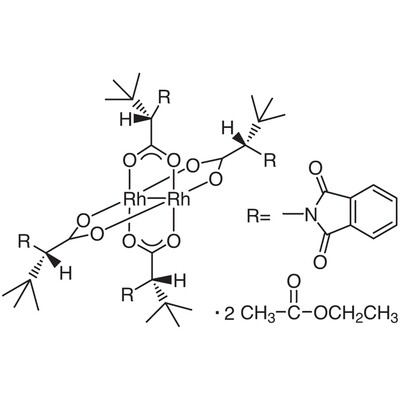 Tetrakis[N-phthaloyl-(S)-tert-leucinato]dirhodium Bis(ethyl Acetate) Adduct100mg