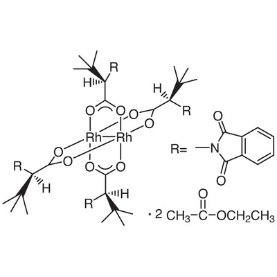 Tetrakis[N-phthaloyl-(R)-tert-leucinato]dirhodium Bis(ethyl Acetate) Adduct100mg