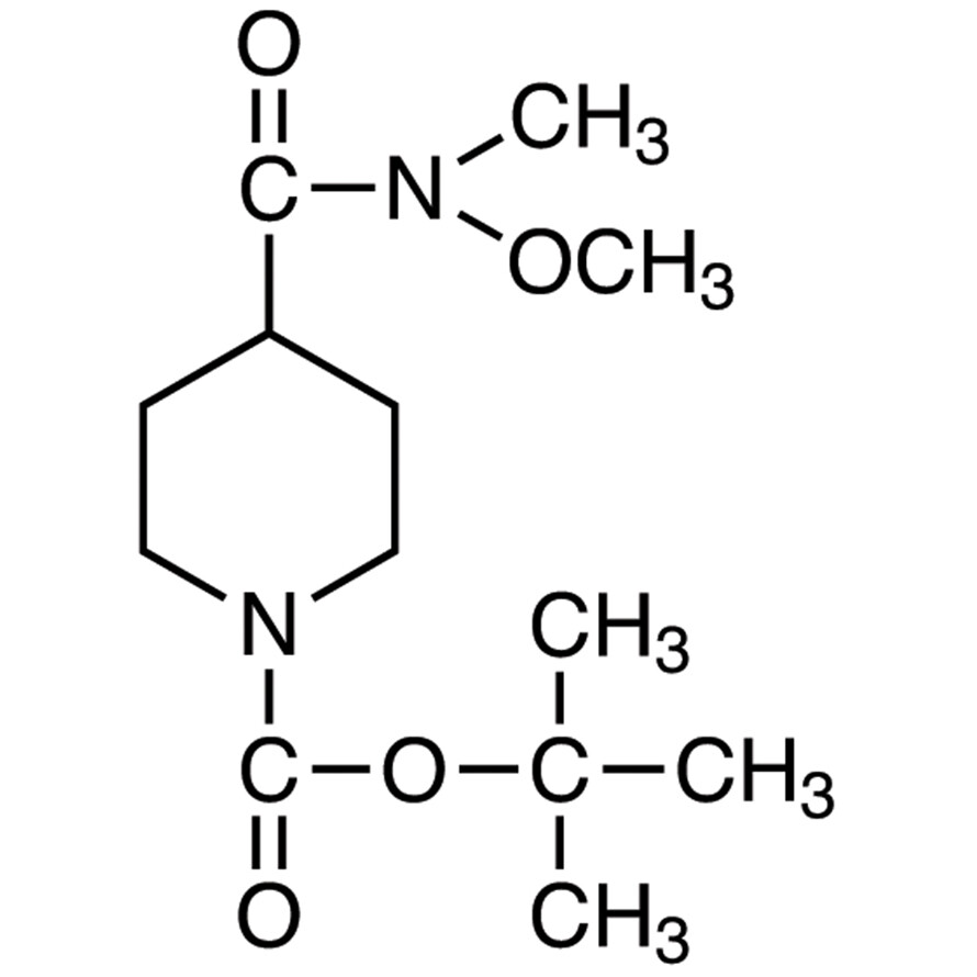 tert-Butyl 4-(N-Methoxy-N-methylcarbamoyl)-1-piperidinecarboxylate&gt;98.0%(GC)1g