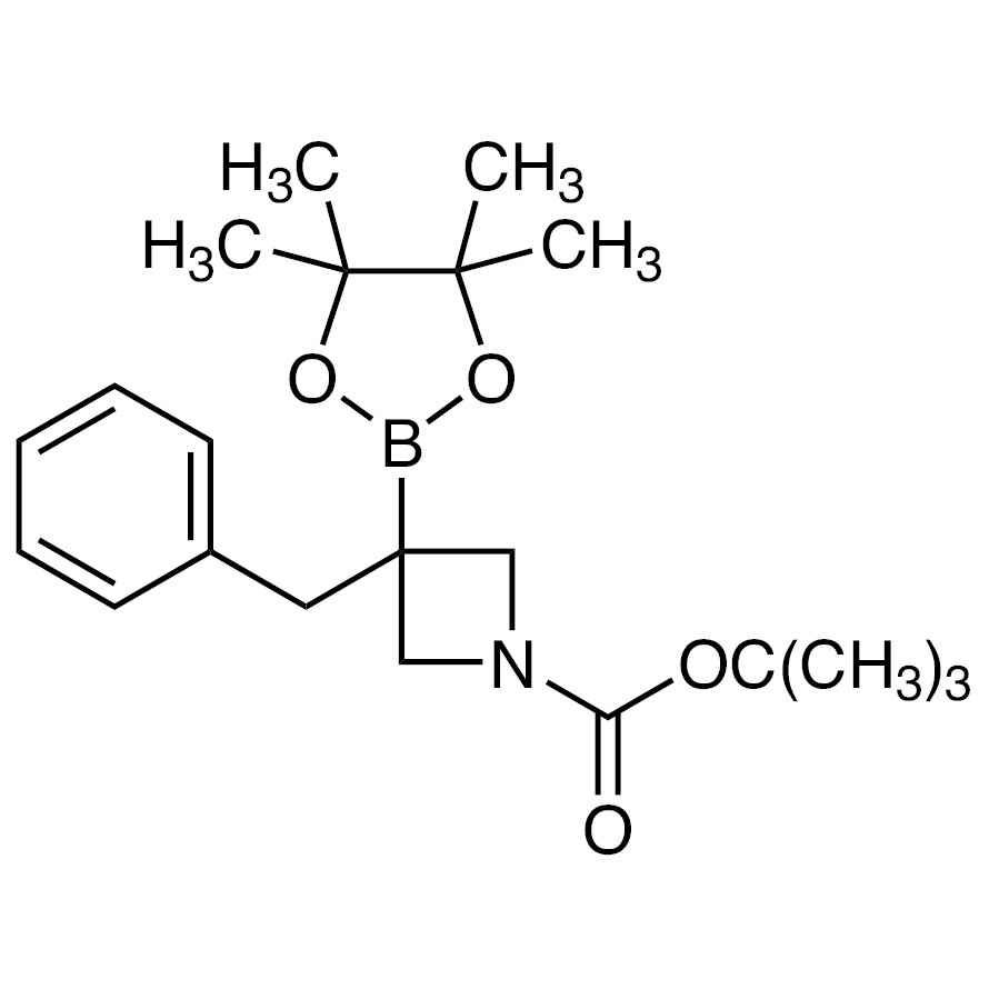 tert-Butyl 3-Benzyl-3-(4,4,5,5-tetramethyl-1,3,2-dioxaborolan-2-yl)azetidine-1-carboxylate&gt;95.0%(GC)(T)250mg