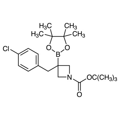 tert-Butyl 3-(4-Chlorobenzyl)-3-(4,4,5,5-tetramethyl-1,3,2-dioxaborolan-2-yl)azetidine-1-carboxylate&gt;90.0%(HPLC)1g