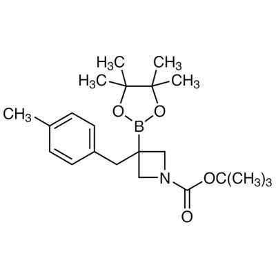 tert-Butyl 3-(4-Methylbenzyl)-3-(4,4,5,5-tetramethyl-1,3,2-dioxaborolan-2-yl)azetidine-1-carboxylate&gt;95.0%(GC)(T)1g