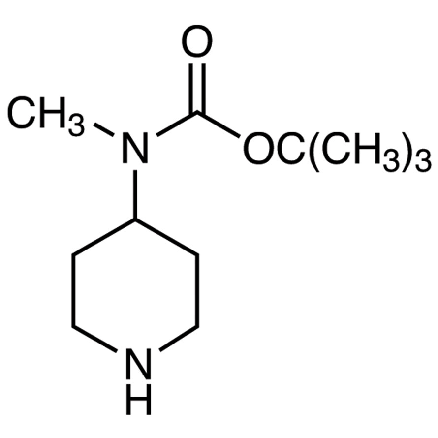 tert-Butyl Methyl(4-piperidyl)carbamate>97.0%(GC)200mg