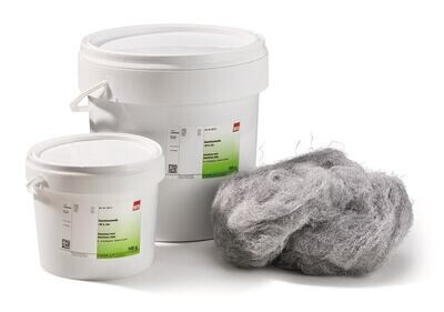Laine d&#39;aluminium, environ 99 %, fine, 100 g, emballage plastique.