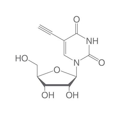 5-Etinil uridina, mínimo 98 %, 100 mg, envase de plástico.