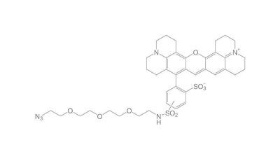 5/6-Sulforhodamine 101-PEG3-Azide, &gt; 90%, 5 mg, plastic packaging.