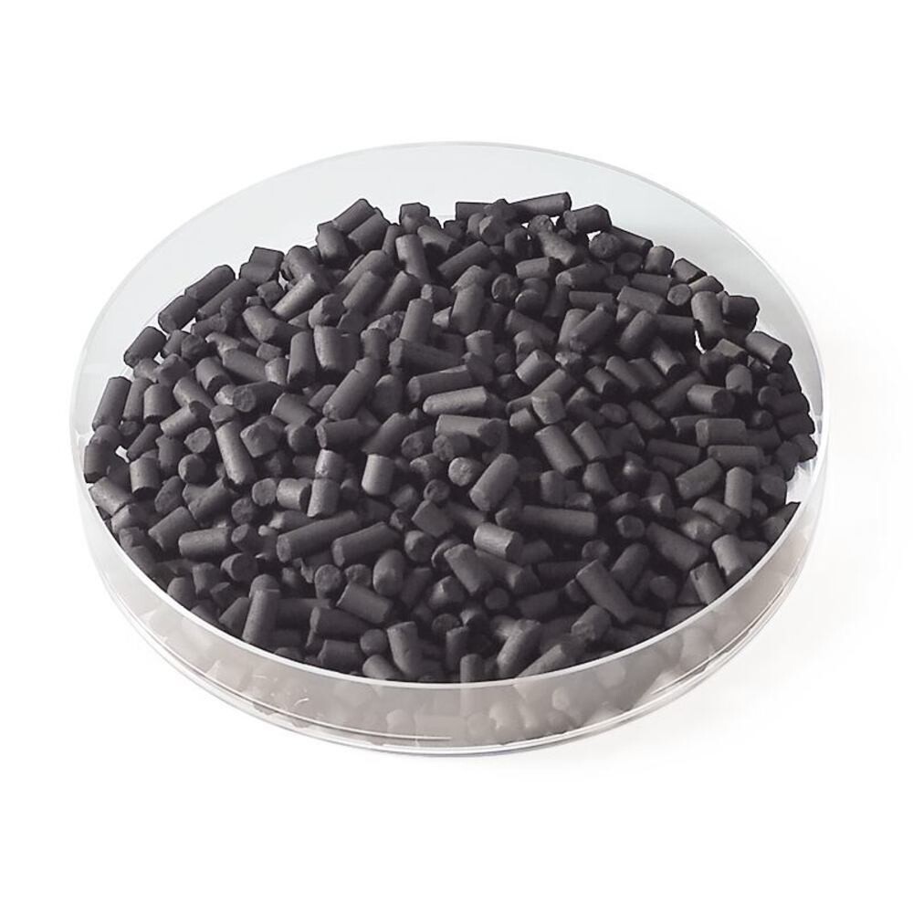Activated carbon, 4 mm, impregnated with caustic potash, 10 kg, plastic packaging.