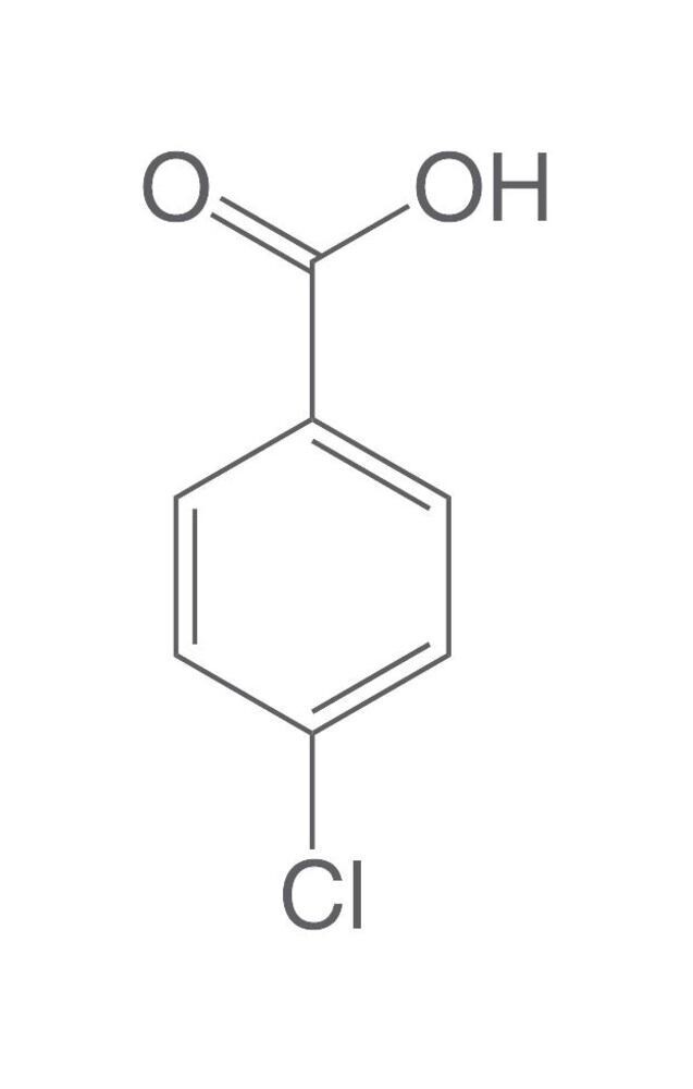 4-Chlorobenzoic acid, >=98%, for synthesis, 250 g, plastic packaging.