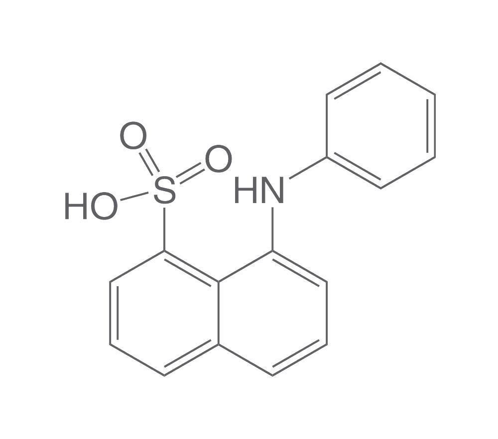 8-anilinonaphthalene-1-sulfonic acid, min 95%, 10 g, plastic packaging.