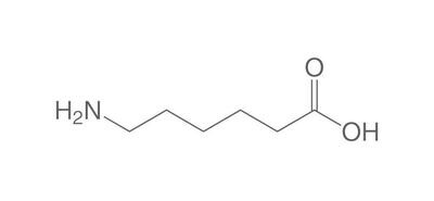 Acido 6-amminoesanoico, minimo 99%, per sintesi, 250 g, confezione in plastica.