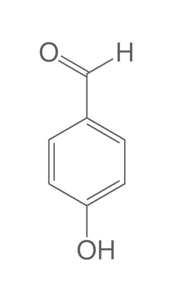 4-Hydroxy-benzaldehyd, min. 98 %, zur Synthese, 250 g, kunststoffverpackung.