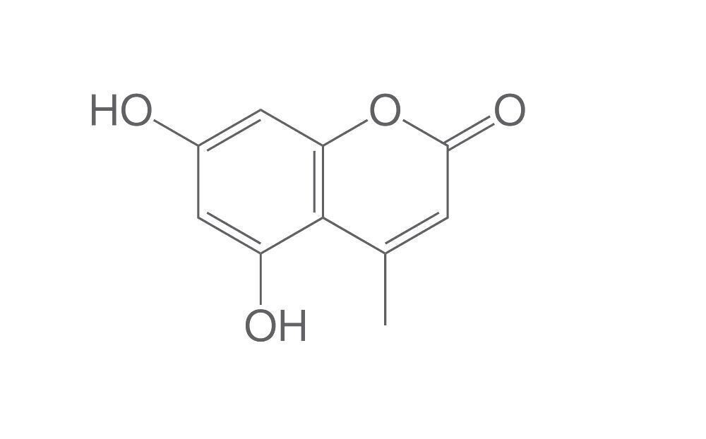 5,7-dihydroxy-4-methylcoumarin monohydrate, min. 97%, 100 mg, glass packaging