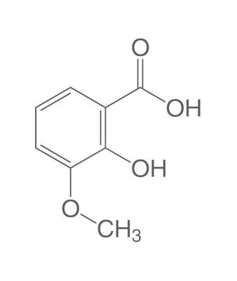 Acido 3-metossisalicilico, min 97%, per sintesi, 25 g, confezione in vetro