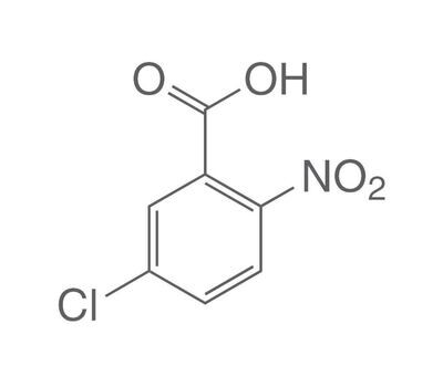Ácido 5-cloro-2-nitrobenzoico, mínimo 98%, para síntesis, 100 g, envase de plástico.