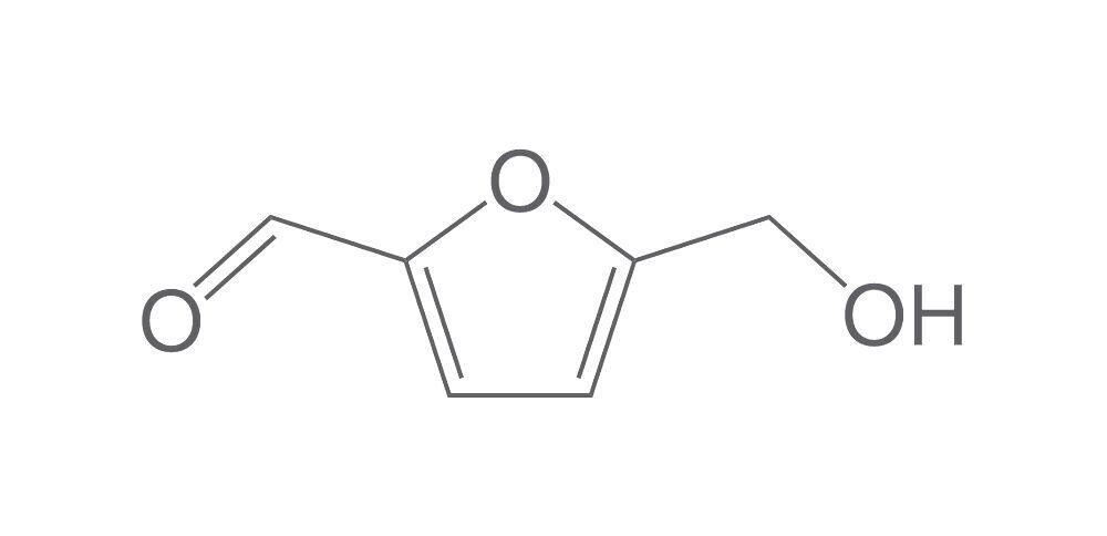 5-Hydroxymethylfurfural, min. 97%, for synthesis, 250 mg, glass packaging