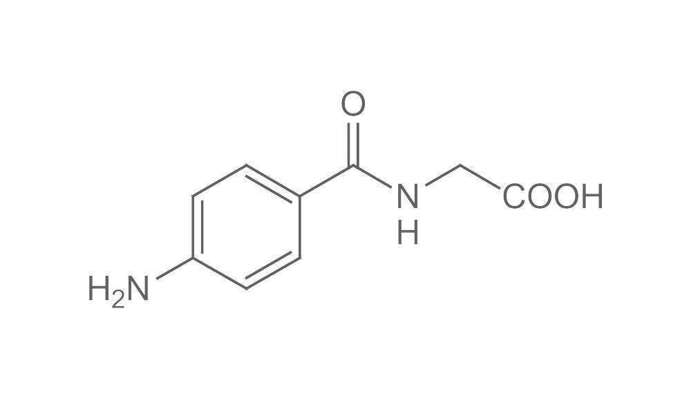 4-aminohippuric acid, min. 98%, for biochemistry, 100 g, plastic packaging.