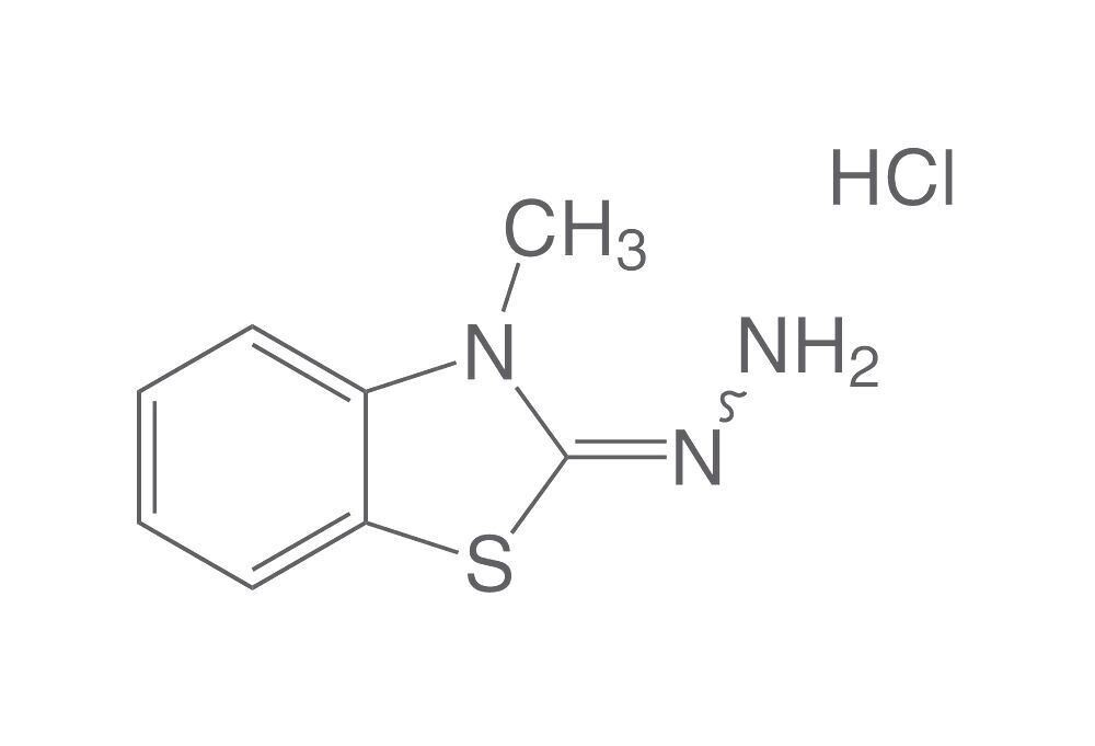 3-Methyl-2-benzothiazolinone hydrazone, hydrochloride, min. 98%, pa, 10 g, glass packaging