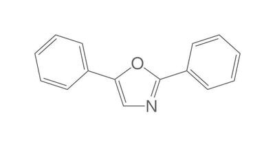 2,5-difenilossazolo, circa 99%, per scintillazione, 500 g, confezione in plastica.