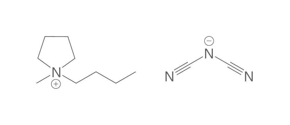 1-Butyl-1-methyl-pyrrolidinium, dicyanamide, min. 98%, 25 g, glass packaging