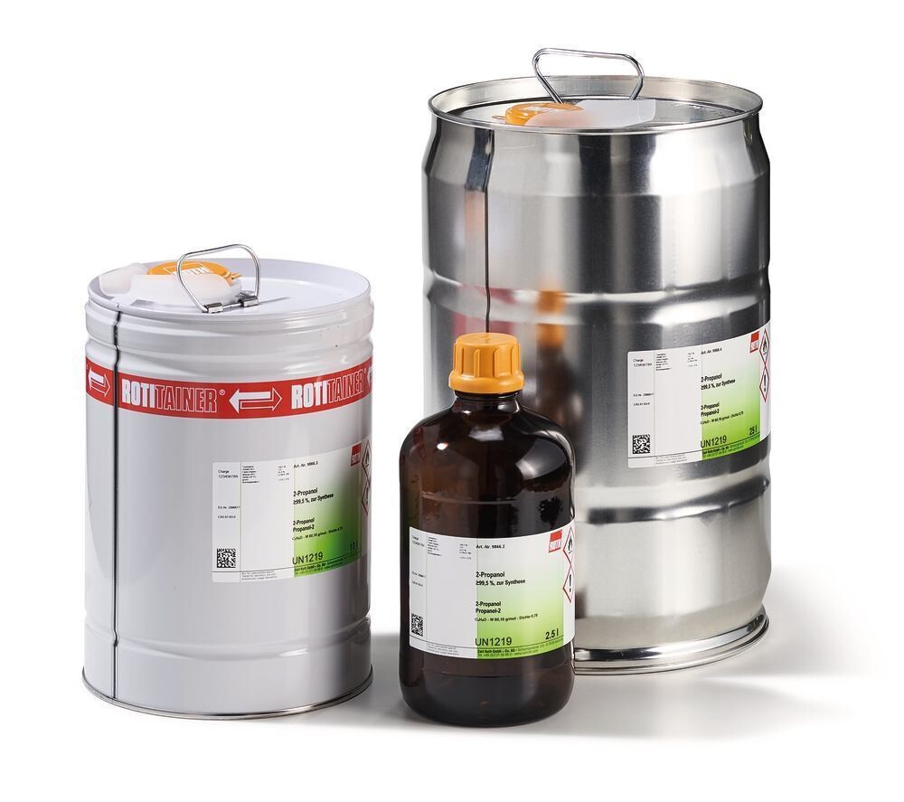 2-Propanol, min. 99.5%, for synthesis, 5 l, plastic packaging.