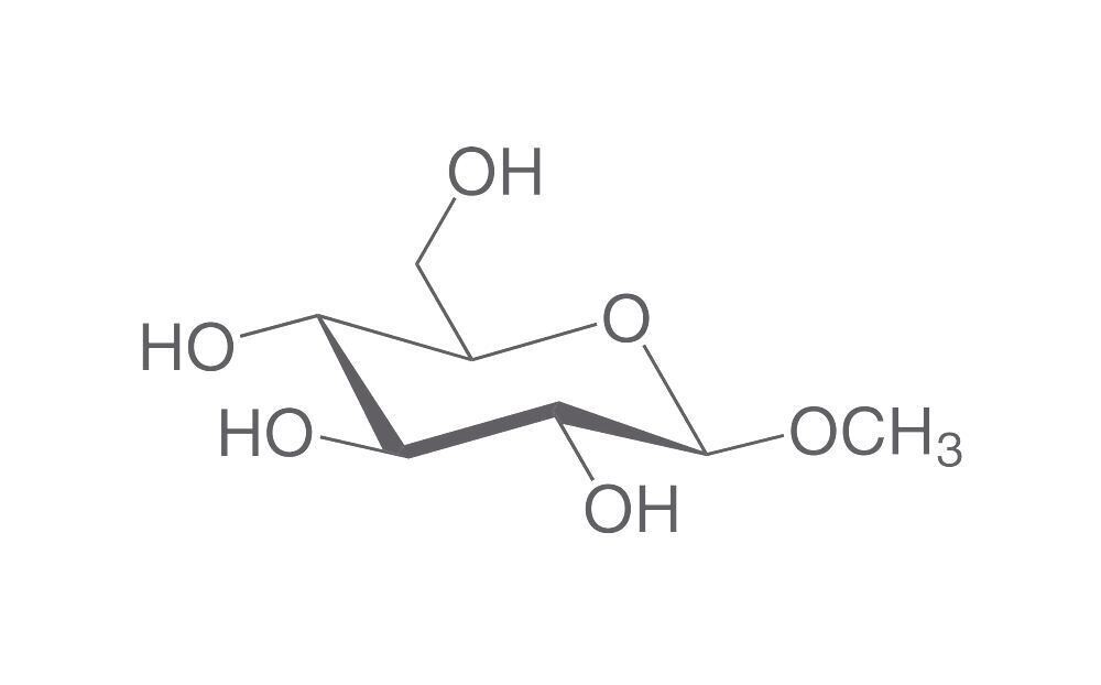 1-O-Methyl-beta-D-glucopyranoside, min. 99%, for biochemistry, 1 g, glass packaging