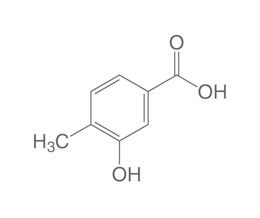 3-Hydroxy-4-methylbenzoic acid, min. 98%, for synthesis, 1 g, glass packaging