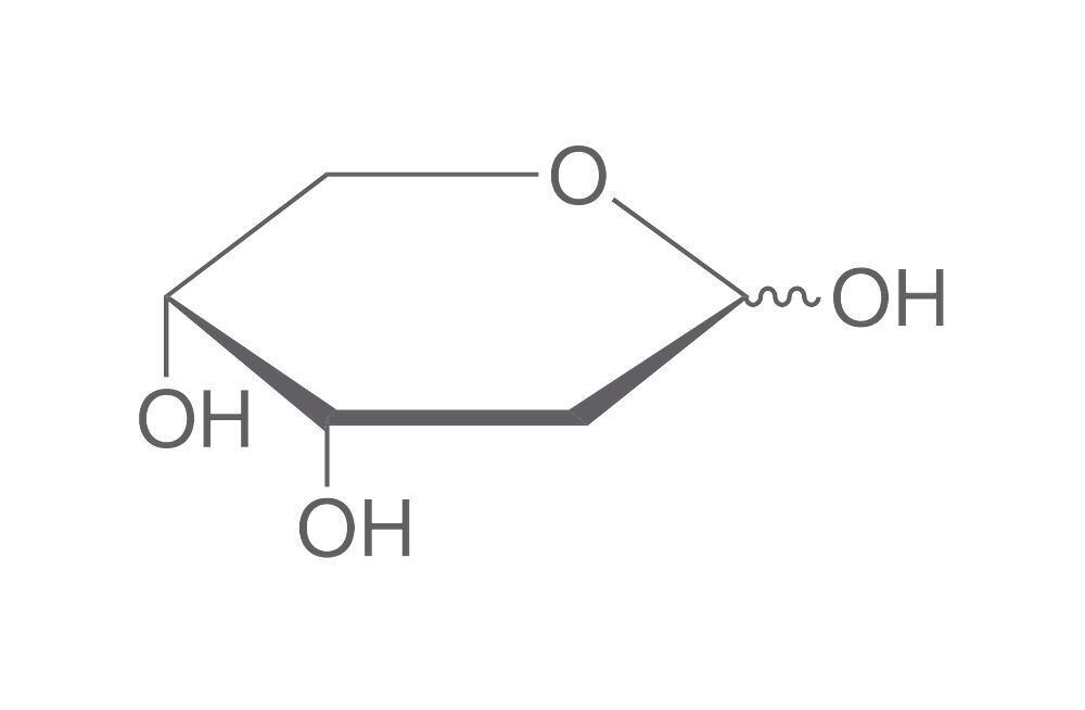 2-Deoxy-D-Ribose, min. 99%, for biochemistry, 10 g, glass packaging