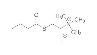 2-butirriltiocolina ioduro, min 99%, per biochimica, 5 g, confezione in vetro