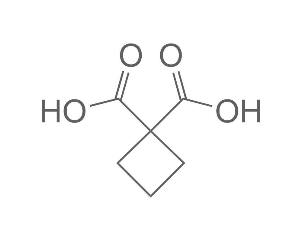 1,1-cyclobutanedicarboxylic acid, min. 98%, 5 g, plastic packaging.