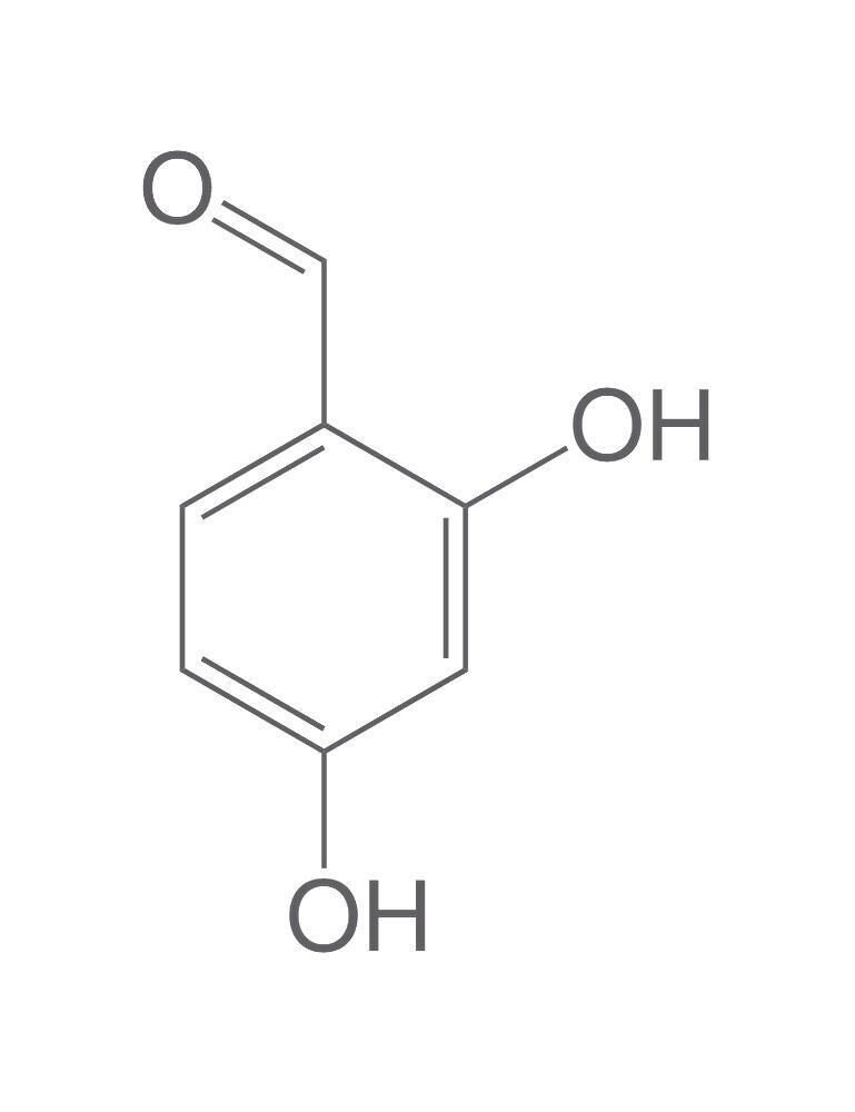 2,4-Dihydroxybenzaldehyde, min. 98%, for synthesis, 100 g, glass packaging