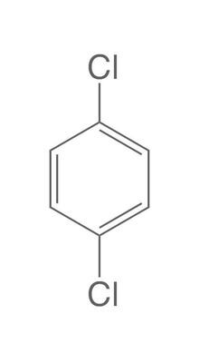 1,4-Diclorobenzene, &gt;=99%, per sintesi, 1 kg, confezione in plastica.