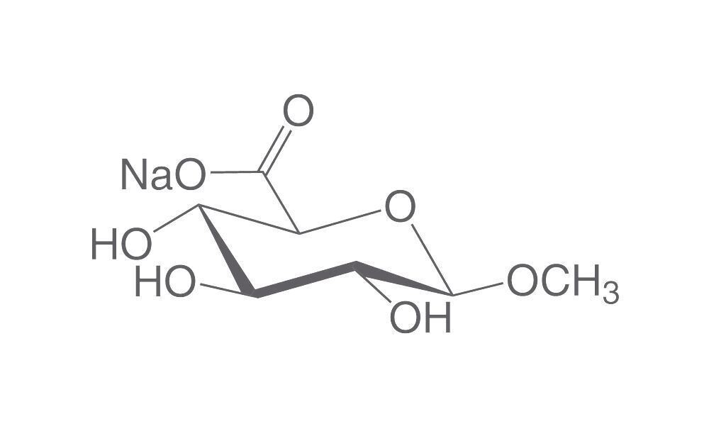 1-O-Methyl-beta-D-glucuronic acid, Na salt, min. 99%, for biochemistry, 1 g, glass packaging