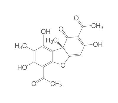 (+)-Ácido úsnico, ROTICHROM® CHR, 10 g, envase de plástico.