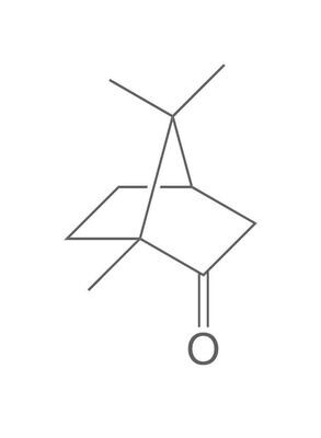 (+)-camphor, min. 98%, 250 g, plastic packaging.