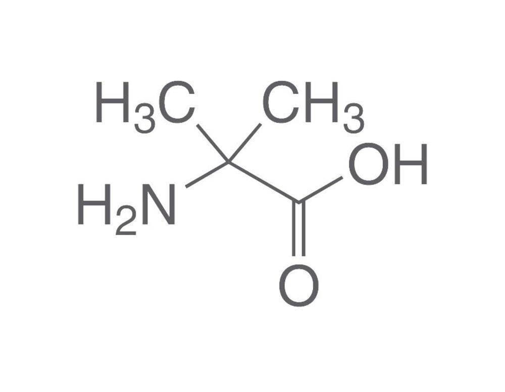 2-aminoisobutyric acid, min. 97%, for biochemistry, 100 g, plastic packaging.