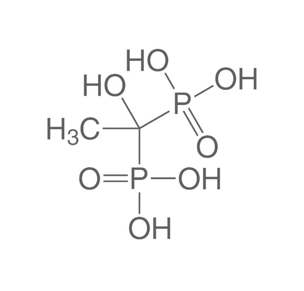 1-Hydroxyethane-(1,1-diphosphonic acid), (HEDP), min. 90%, 1 kg, plastic packaging.
